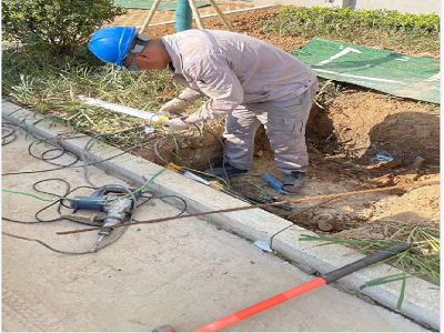 馬鞍山九華東路二期電力工井，保護(hù)管工程